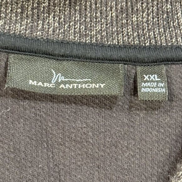 Marc Anthony Sz XXL Dark Gray Button Up Shawl Elbow Patch Mens Cardigan Sweater - Picture 6 of 10